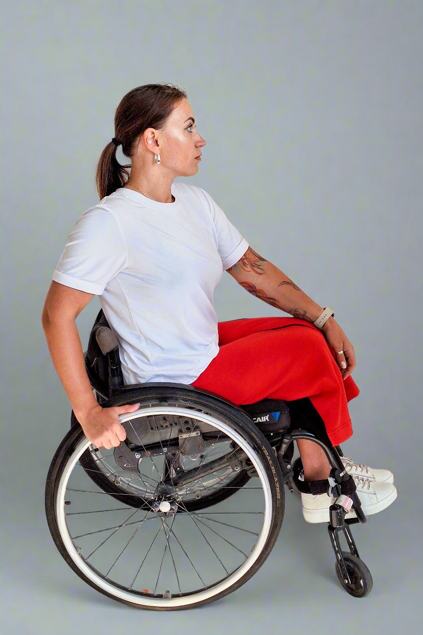 Ladies' Wheelchair Adaptive T-shirt, design available