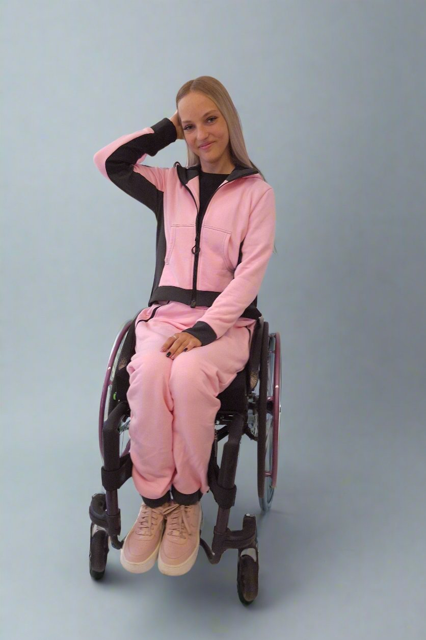 Ladies' Baby Pink Adaptive Trousers - Leisure wear