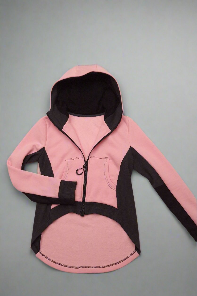 Ladies' Baby Pink Adaptive Jersey jacket- Leisure wear