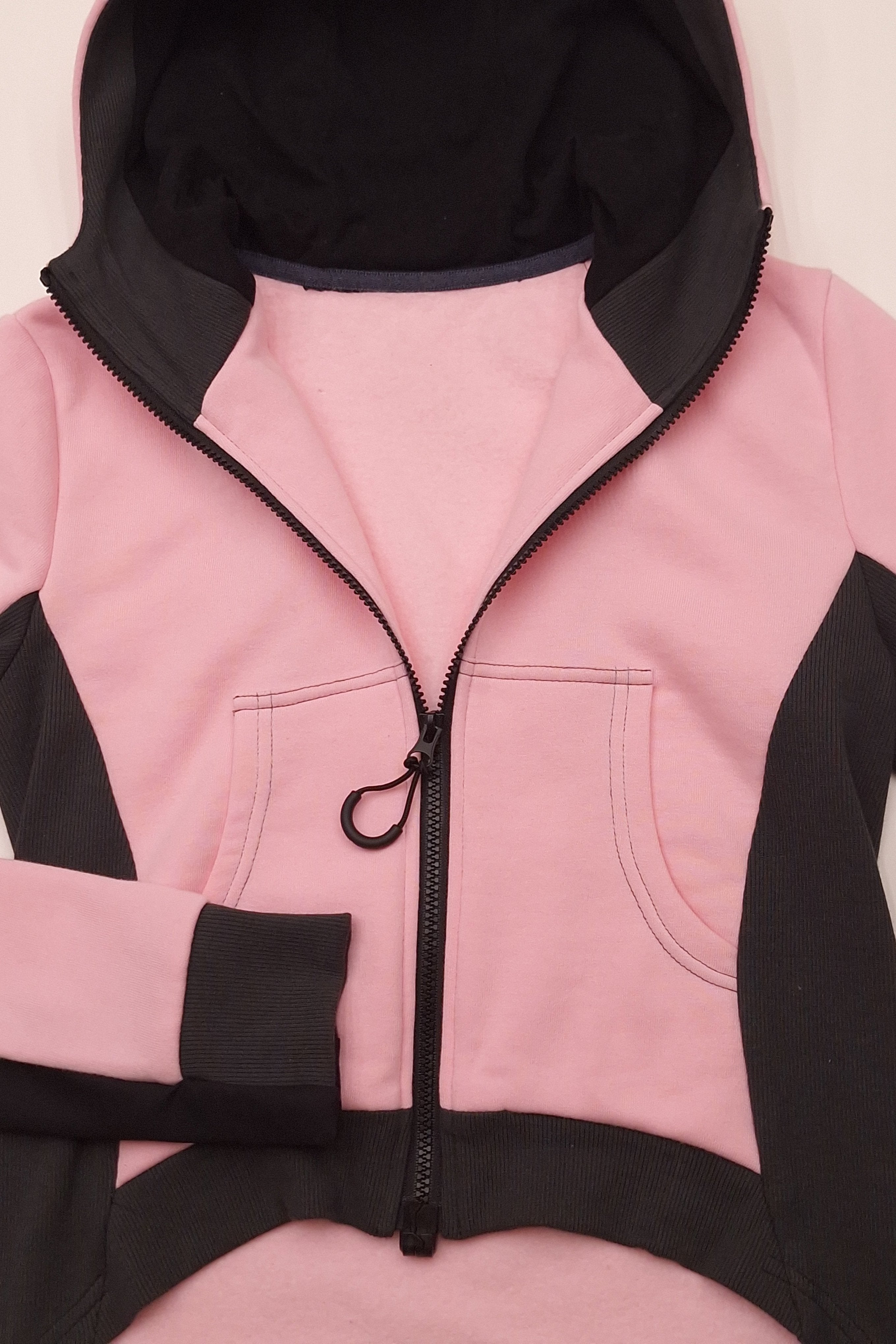 Ladies' Baby Pink Adaptive Jersey jacket- Leisure wear