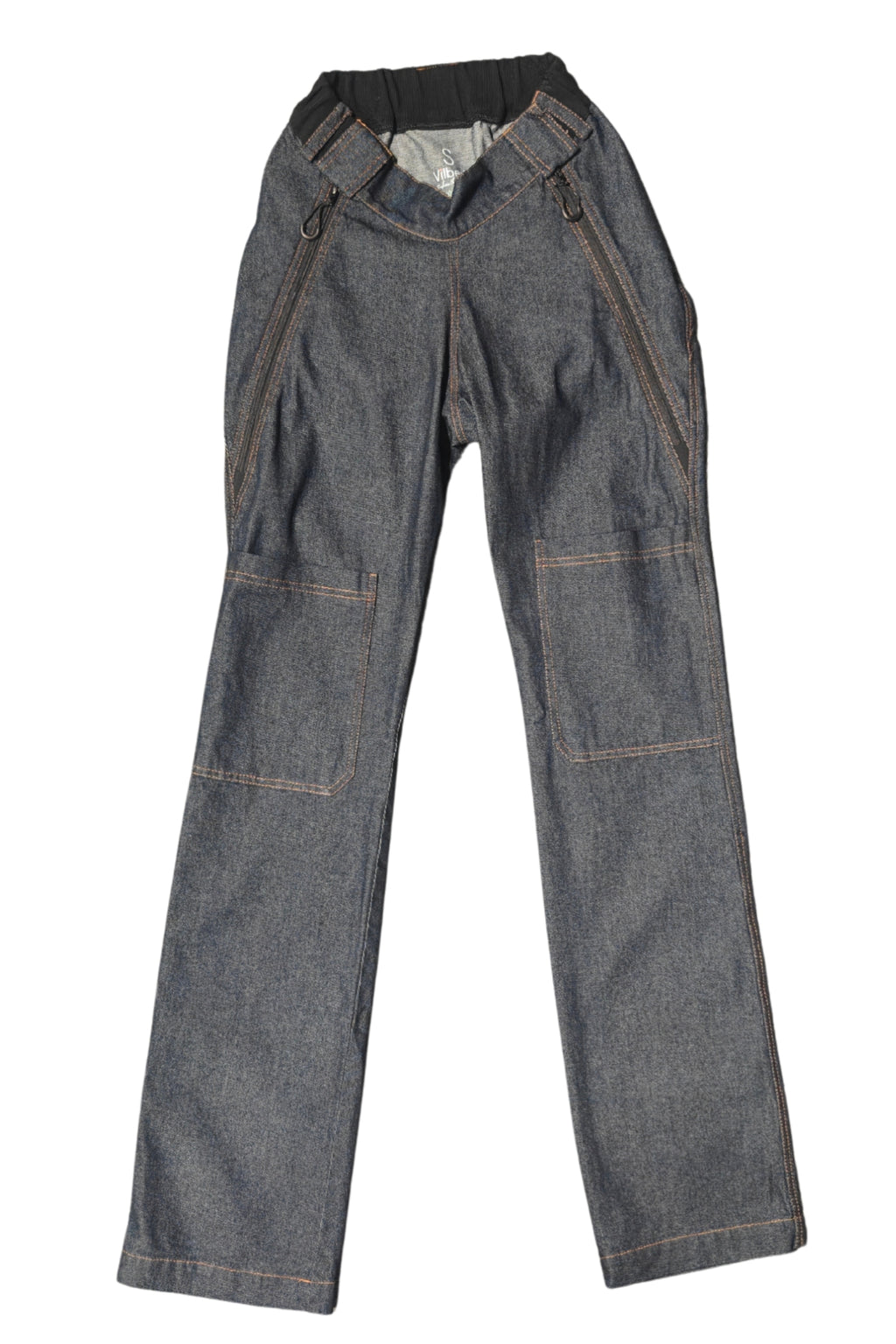 Wheelchair adaptive women’s jeans: Seated-pattern 100% cotton denim