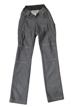 Wheelchair adaptive women’s jeans: Seated-pattern 100% cotton denim