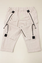 Men's wheelchair adaptive summer shorts with drop down front from skin friendly ramie fabric
